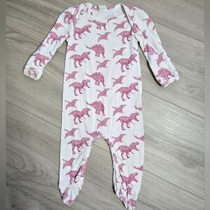 Kate Quinn Bamboo Dinosaur Footie PJs